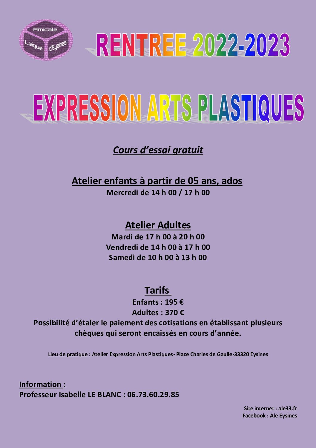 Expression Arts Plastiques